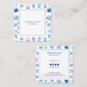 Magical marine creatures pattern marine biologist quadratische visitenkarte (Vorne/Hinten)