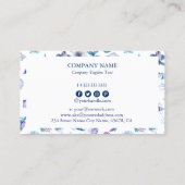 Magical marine creatures pattern marine biologist visitenkarte (Rückseite)