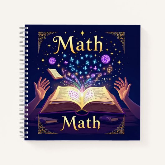 Magical Math Enlightenment Notebook | Personalized Notizblock (Vorderseite)