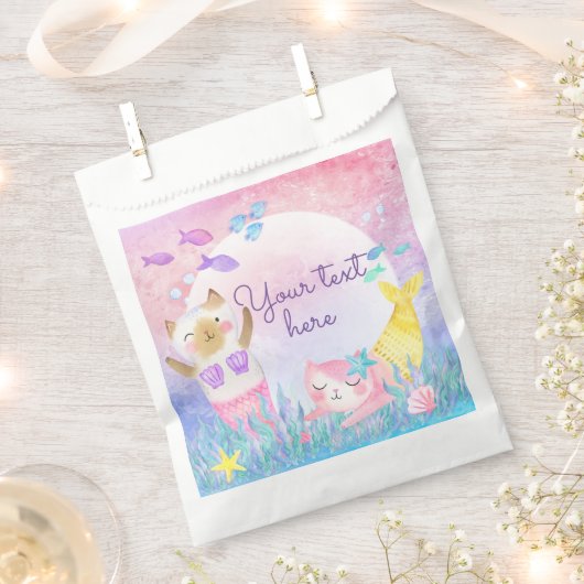 Magical Mercat Paper Bevorzugung von Taschen Geschenktütchen (Ausgeschnitten)