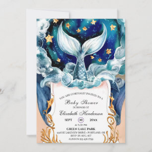 Magical Mermaid Baby Dusche Einladung