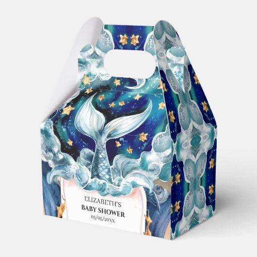 Magical Mermaid Baby Dusche Geschenkschachtel (Vorderseite)