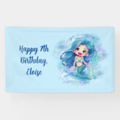 Magical Mermaid Birthday Banner (Horizontal)