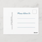 Magical Mermaid Birthday Danke Postkarte (Rückseite)