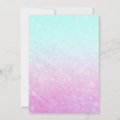 Magical Mermaid Birthday Einladung (Rückseite)