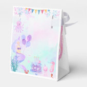 Magical Mermaid Birthday Invitation Card Geschenkschachtel (Rückseite)