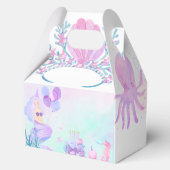 Magical Mermaid Birthday Invitation Card Geschenkschachtel (Rückseite)