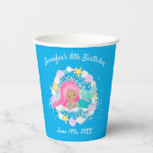 Magical Mermaid Birthday Pappbecher (Vorderseite)