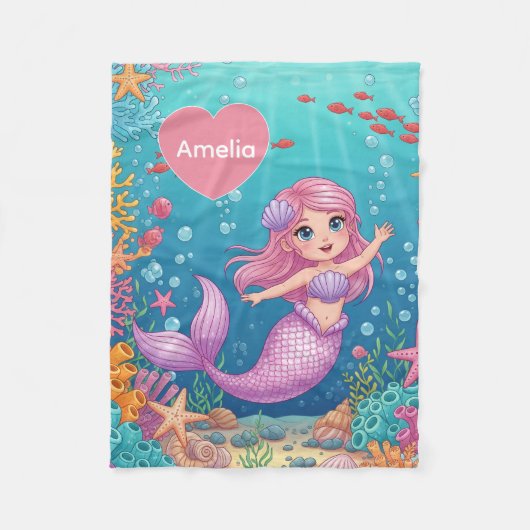 Magical Mermaid Blanket Fleecedecke (Vorderseite)