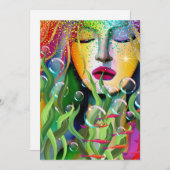 Magical Mermaid Feiertagskarte (Vorne/Hinten)