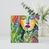 Magical Mermaid Feiertagskarte (Stehend Vorderseite)