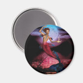 Magical Mermaid Moon Magnet (Vorderseite/Rückseite)