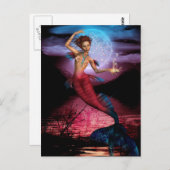 Magical Mermaid Moon Postkarte (Vorne/Hinten)