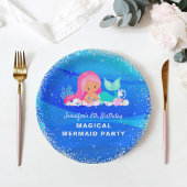 Magical Mermaid Sparkle Birthday Pappteller