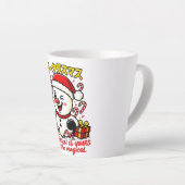 Magical Merry Christmas Snowman Latte Mug Candy Ca Milchtasse (Rechte Ecke)