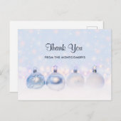 Magical Metallic Christmas Balls Foto Vielen Dank Postkarte (Vorne/Hinten)