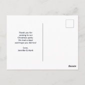 Magical Metallic Christmas Balls Foto Vielen Dank Postkarte (Rückseite)