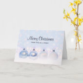 Magical Metallic Christmas Balls Fotograph Karte (Gelbe Blume)