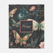 Magical Midnight Garden Fleecedecke (Vorderseite)