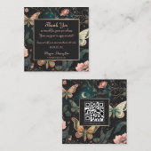 Magical Midnight Garden Vielen Dank, dass Sie die Quadratische Visitenkarte (Vorne/Hinten)