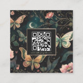 Magical Midnight Garden Vielen Dank, dass Sie die Quadratische Visitenkarte (Rückseite)