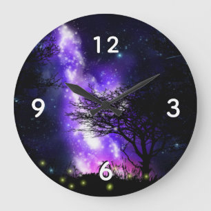 Magical Milky Way Large Clock Große Wanduhr