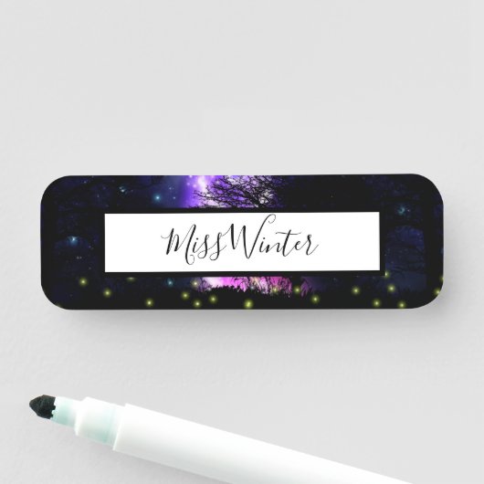 Magical Milky Way Name Tag Namensschild (Beispiel)
