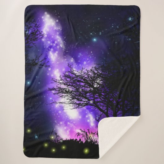 Magical Milky Way Sherpa Blanket Sherpadecke (Vorderseite)