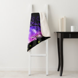 Magical Milky Way Sherpa Blanket Sherpadecke