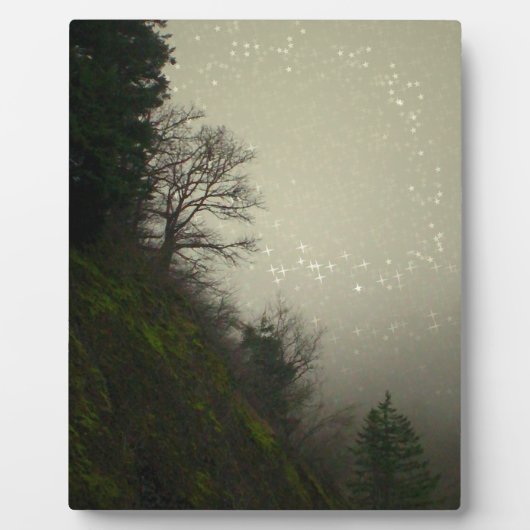 Magical Mist Forest Hill Fotoplatte (Vorderseite)