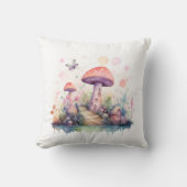 Magical Mistic Colorful Mushroom houses  Kissen (Vorderseite)