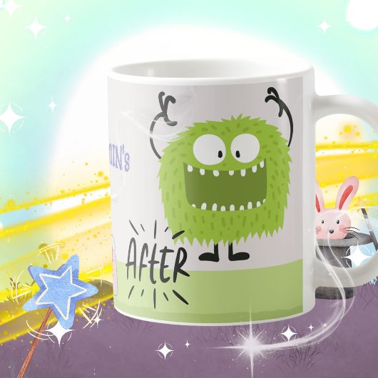Magical Monster Transformation Kids Name Kaffeetasse