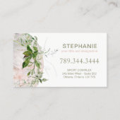 Magical Moon and Greenery Reiki Business Cards Visitenkarte (Rückseite)