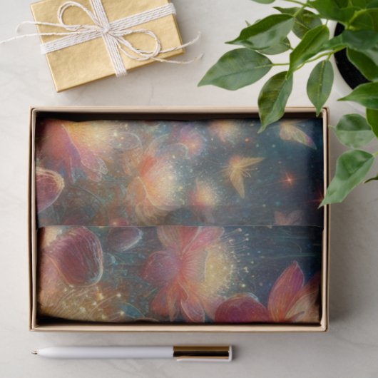 Magical Moonlight Firefly Garden Alice Decoupage Seidenpapier (Geschenk)