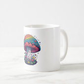 Magical Mushroom Madness Kawaii Königreich Kaffeetasse (VorderseiteRechts)