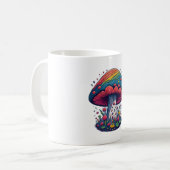 Magical Mushroom Madness Kawaii Königreich Kaffeetasse (Vorderseite Links)