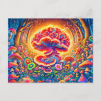 Magical Mushrooms Psychedelic Forest Fantasy