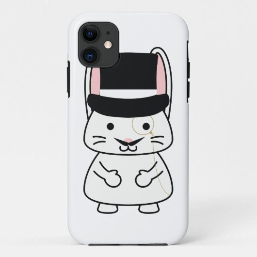Magical Mustached Rabbit Case-Mate iPhone Hülle (Rückseite)