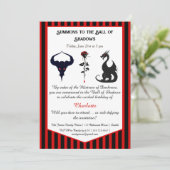 Magical & Mysterious Kids Birthday Party  Einladung (Stehend Vorderseite)