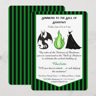 Magical & Mysterious Kids BirthdayParty Invitation Einladung