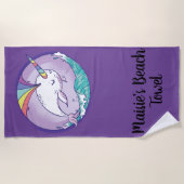 Magical Narwhal Strandtuch (Vorderseite)