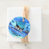 Magical Neon Blue Glow Pirate Ship Party Vielen Da Geschenkanhänger (Beispiel)