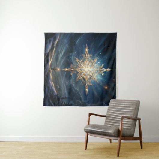 Magical North Star Tapestry Wandteppich (Beispiel (Horizontal))