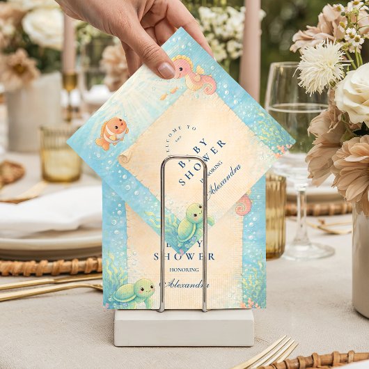 Magical Ocean Nursery Baby Shower Serviette