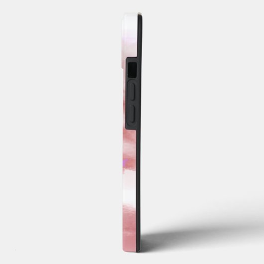 Magical Ombre Pink Lila Berge Mit Monogramm Case-Mate iPhone Hülle (Rückseite / Links)