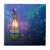 Magical Oriental Lantern - Keramik Tile Fliese (Vorderseite)
