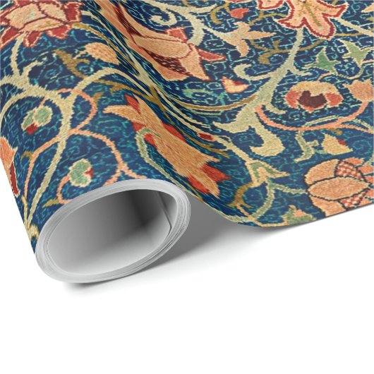 Magical Oriental Rug Pattern in Blue and Red Geschenkpapier (Rolleneckpunkt)