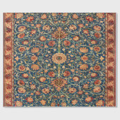 Magical Oriental Rug Pattern in Blue and Red Geschenkpapier (Flach)