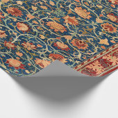 Magical Oriental Rug Pattern in Blue and Red Geschenkpapier (Ecke)