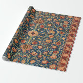 Magical Oriental Rug Pattern in Blue and Red Geschenkpapier (Ungerollt)